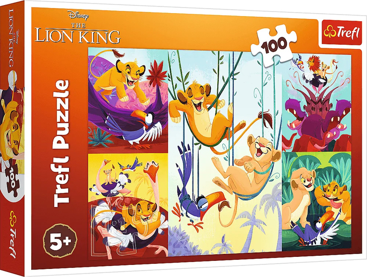 Puzzle 100 KRÓL LEW Dzielny Król Lew 1