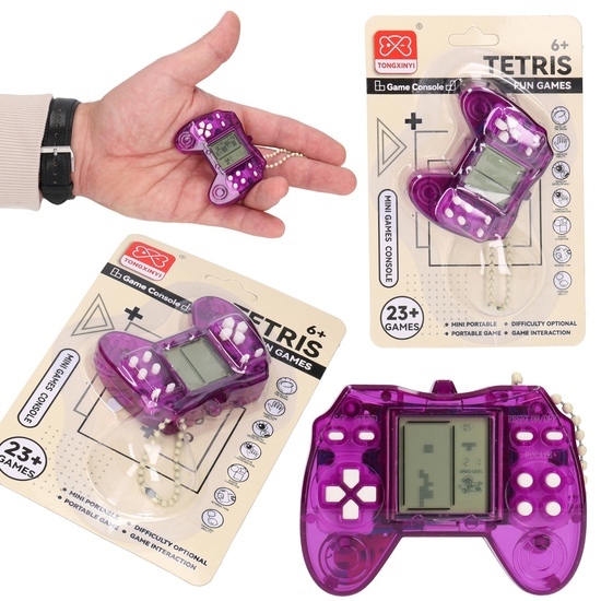 Gra zręcznościowa na baterie TETRIS brelok 1