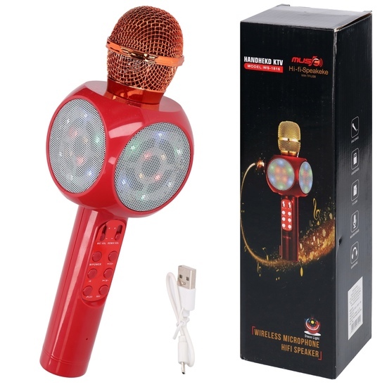 Mikrofon karaoke bezprzewodowy USB 1