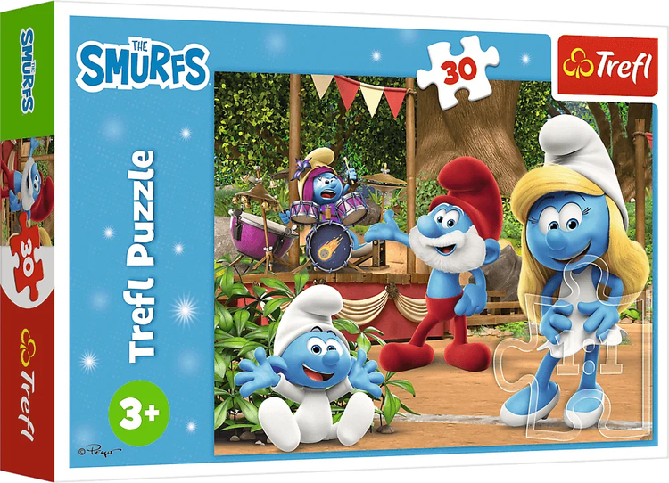 Puzzle 30 SMERFY Smerfetka i Smerfy 1