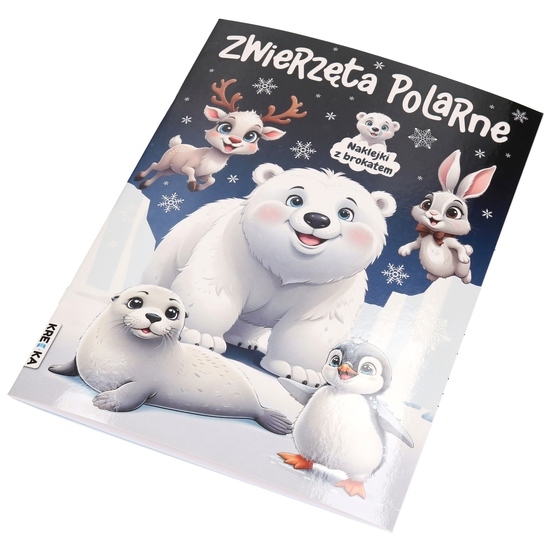 Kolorowana z naklejkami ZWIERZĘTA POLARNE 1