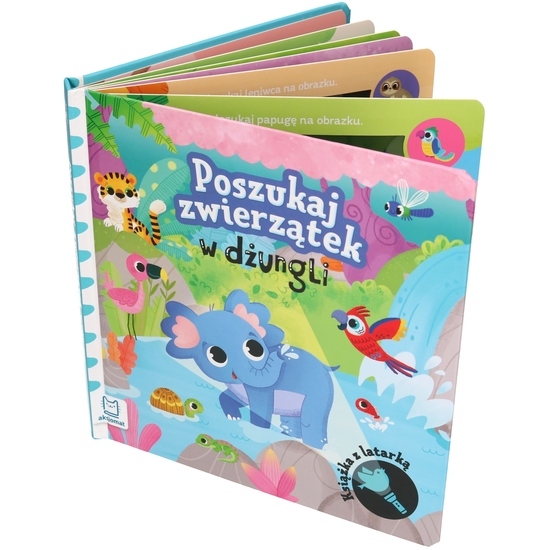 Książka interaktywna POSZUKAJ ZWIERZĄTEK W DŻUNGLI 1