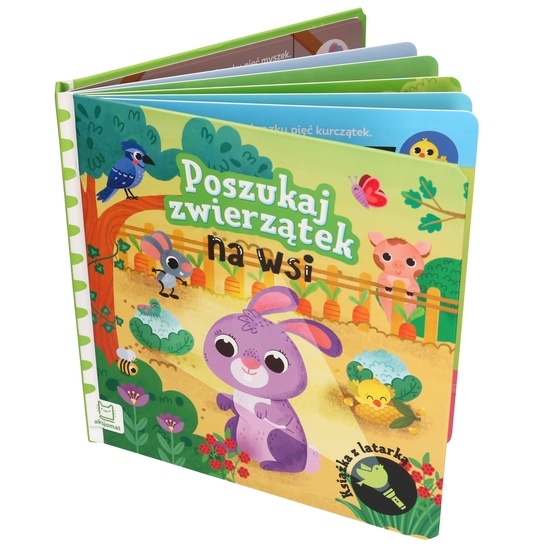 Książka interaktywna POSZUKAJ ZWIERZĄTEK NA WSI 1