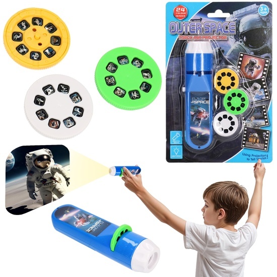 Latarka MINI PROJEKTOR slajdów KOSMOS 1