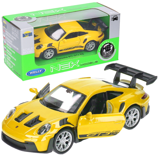 Auto PORSCHE 911 GT3 RS model metalowy WELLY 1