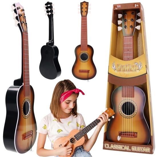 Duża GITARA AKUSTYCZNA  zabawkowy instrument dla dzieci  1