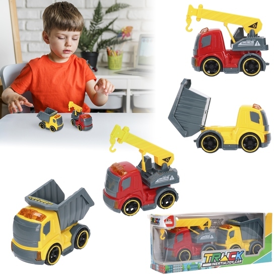 Auto budowlane - zestaw 2szt w pudełku 1