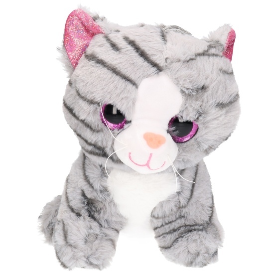 Maskotka KOT SIEDZĄCY Z GŁOSEM 23cm miauczy 1