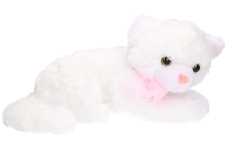 Maskotka KOT leżący z głosem 31cm miauczy 1