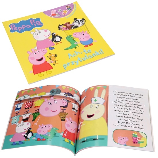 Książka ŚWINKA PEPPA Ach, te przytulanki. Opowiadania z naklejkami 1