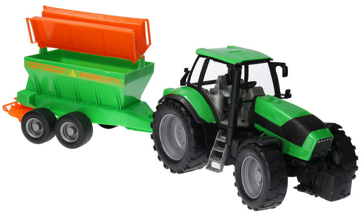Traktor z przyczepą do nawozów MASZYNA ROLNICZA 1
