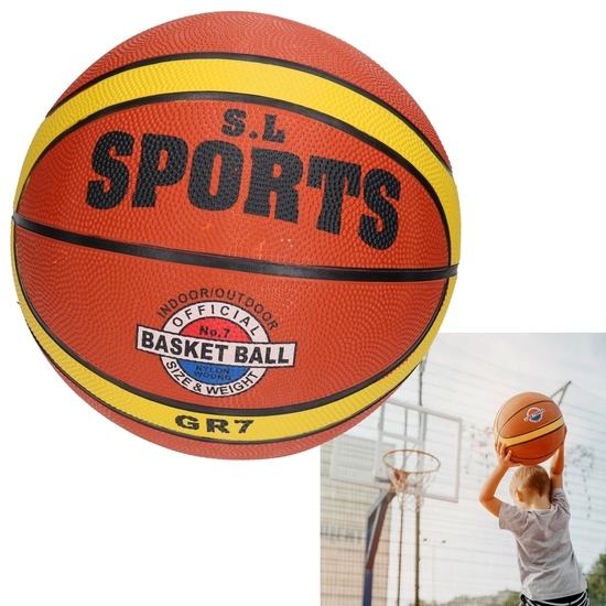Piłka do koszykówki SPORTS ciemna 7 1