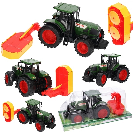 Traktor z kosiarką polową, maszyna rolnicza 1
