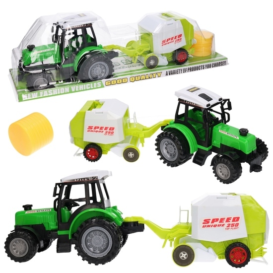 Traktor z przyczepą BELOWNICA BELARKA maszyna rolnicza 1