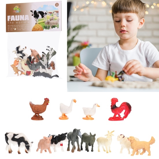 Figurki ZWIERZĘTA DOMOWE farma  1