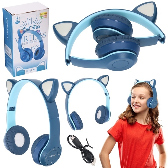 Świecące słuchawki bezprzewodowe KOTEK Bluetooch 1