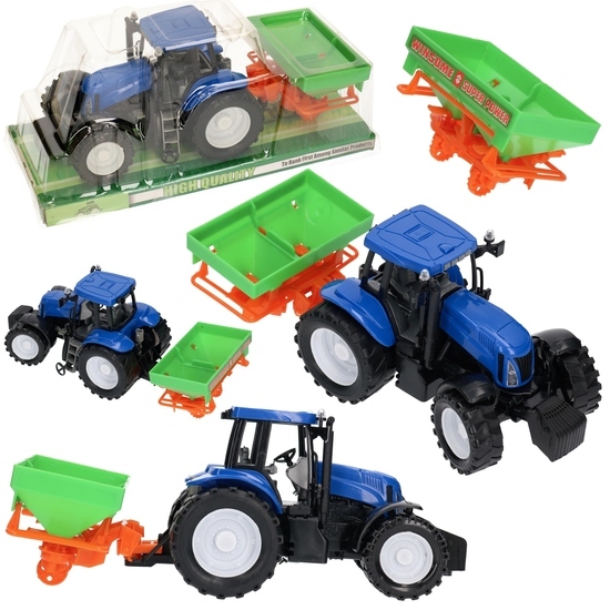 Traktor z przyczepą do nawozów MASZYNA ROLNICZA 1