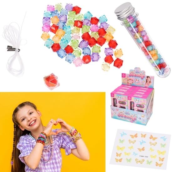 Koraliki do nawlekania BRANSOLETKA DIY 1