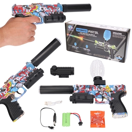 Pistolet na kulki żelowe akumulator 1
