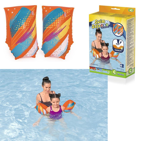 Rękawki do nauki pływania Swim Safe kolorowe 30x15cm 1
