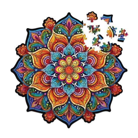 Drewniane puzzle 100 Peace and harmony – Mandala radości - Milliwood 1