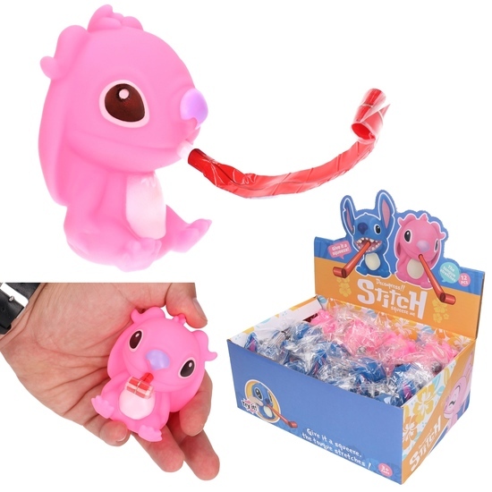 Gniotek antystresowy STWOREK pokazuje język STICH 1