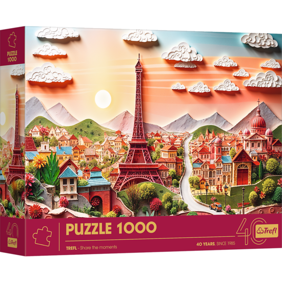 Puzzle 1000 Paryż z efektem 3D 1