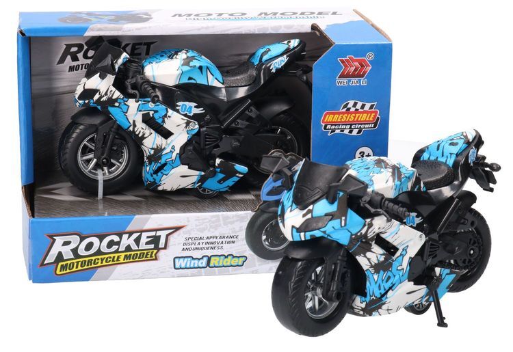 Motocykl ŚCIGACZ w pudełku 1