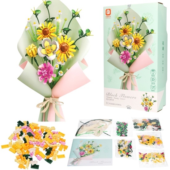 Mini klocki KWIATY BUKIET FLOWERS  1