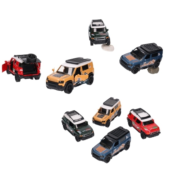 Terenowe auto metal OFF ROAD, otwierane drzwi display 1