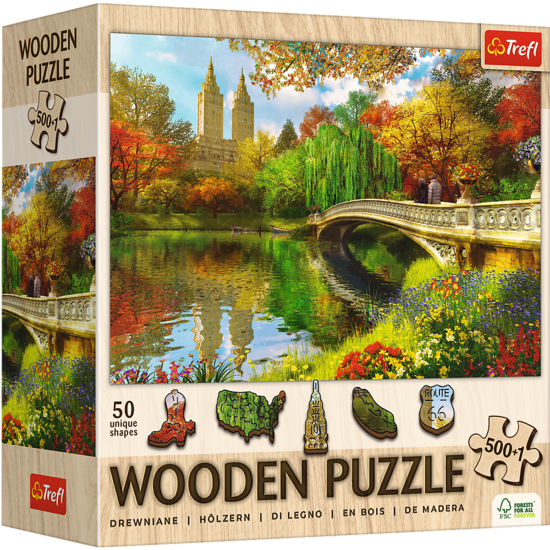 Puzzle 500 Drewniane Central Park 1