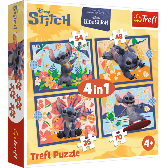 Puzzle 4w1 Wakacje na Hawajach 1
