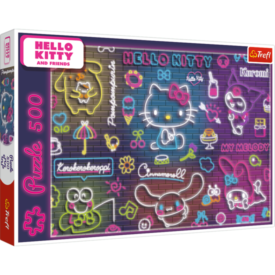 Puzzle 500 Neon Hello Kitty 1