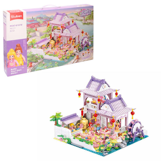 Klocki Sluban Girl's Dream Domek Chińska Herbaciarnia 1