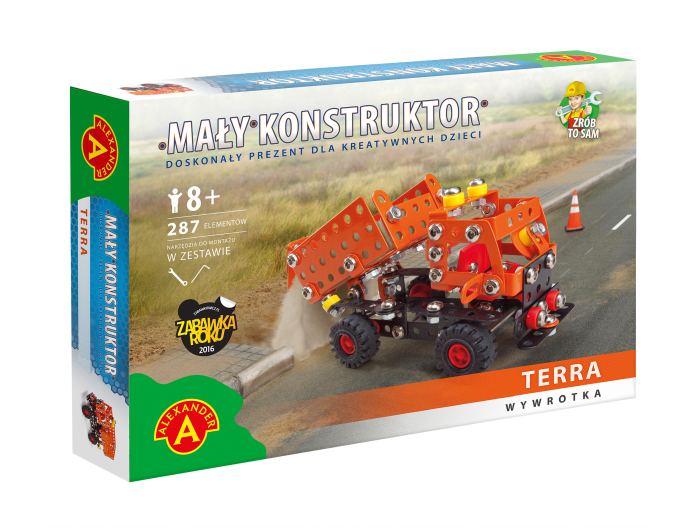 Mały konstruktor WYWROTKA TERRA gratis HELIKOPTER 1+1 1