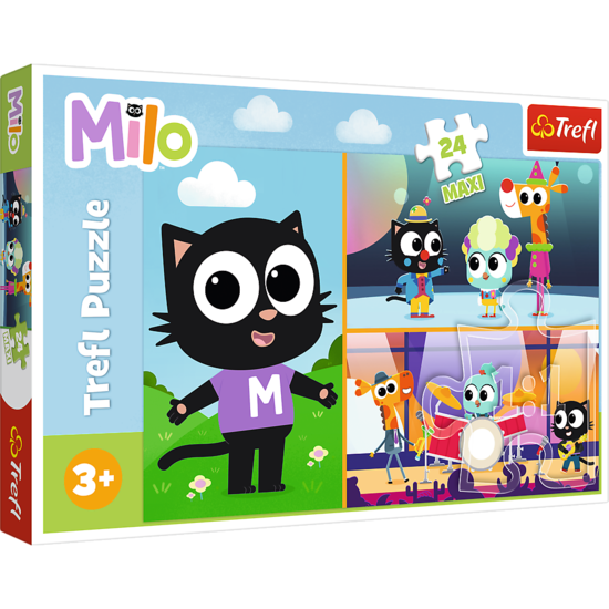 Puzzle 24 Maxi Przygody małego Kotka Milo 1