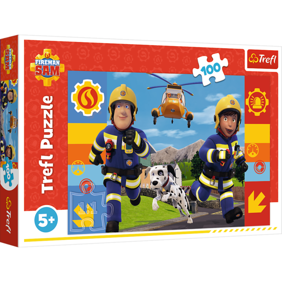 Puzzle 100 Zawsze pomocny Strażak Sam 1