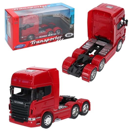 Ciągnik siodłowy SCANIA V8 R370 TIR model metalowy WELLY 1:32 1