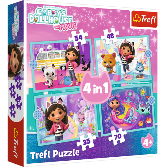 Puzzle 4w1 Wielka przygoda Gabby 1