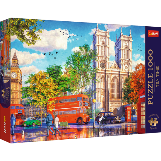 Puzzle 1000 Tea Time: Widok na Londyn Premium Plus Quality 1