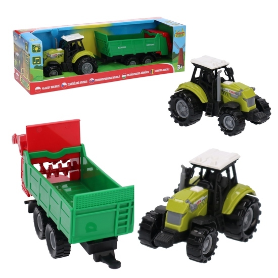 Traktor z przyczepą, światło - dźwięk 1