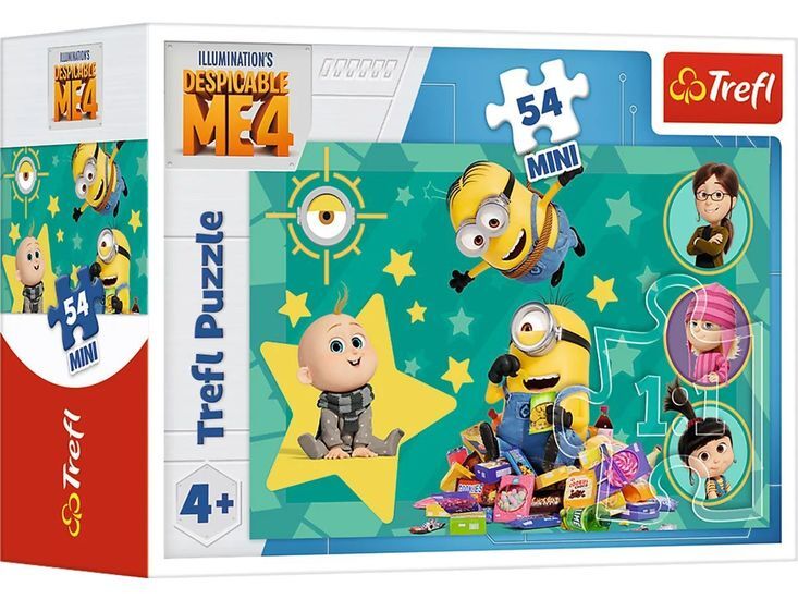 Puzzle 54 mini GRU i MINIONKI Jak ukraść księżyc 1