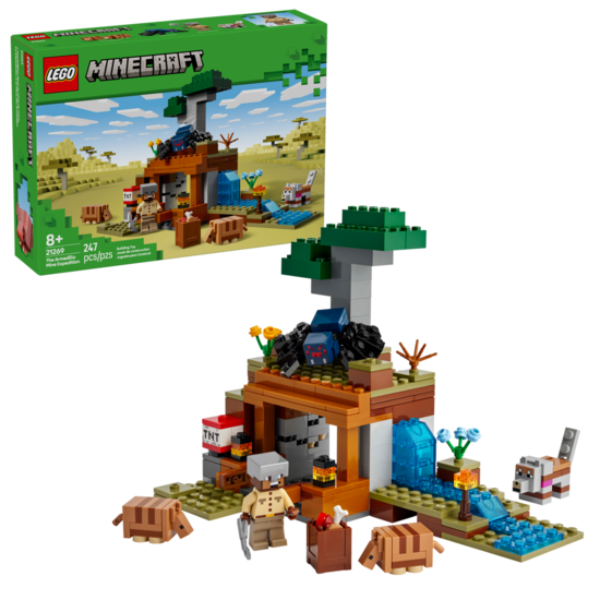 Klocki Lego Minecraft Wyprawa do pancernikowej kopalni 1