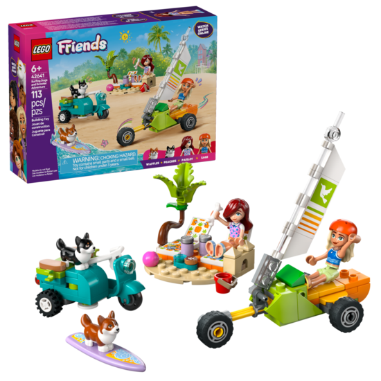 Klocki Lego FRIENDS Przygoda z surfującymi pasmi i skuterem 1