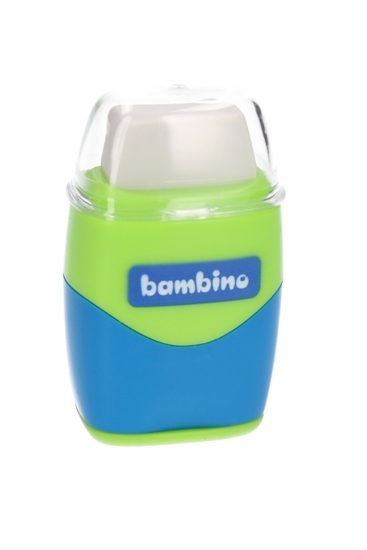 Temperówka podwójna z gumką BAMBINO 1