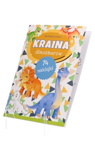 Kolorowanka KRAINA DINOZAURÓW naklejki - Kolorowe chwile 1