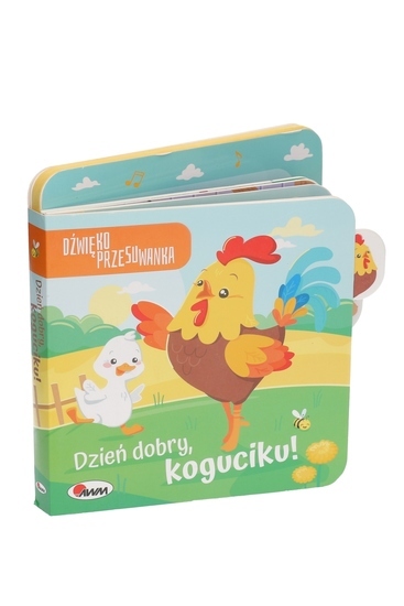 Książka DZIEŃ DOBRY KOGUCIKU dźwiękoprzesuwanka 1