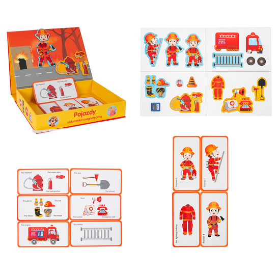 UKŁADANKA MAGNETYCZNA STRAŻ POŻARNA SMILY PLAY 1