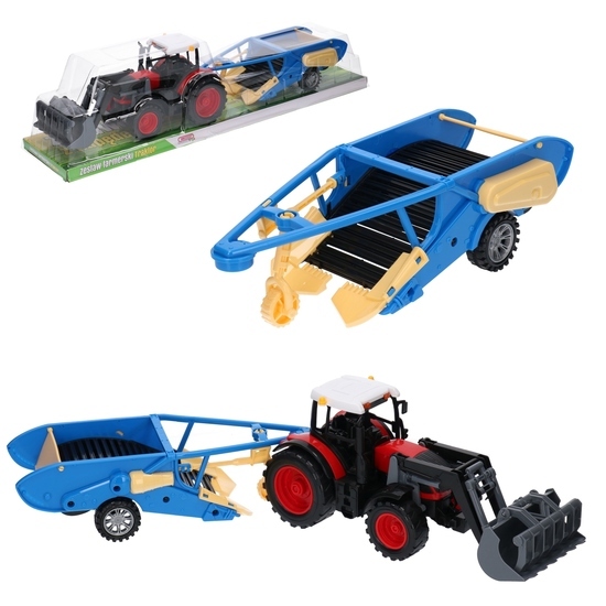 Traktor z przyczepą TUR i kopaczka do ziemniaków 1