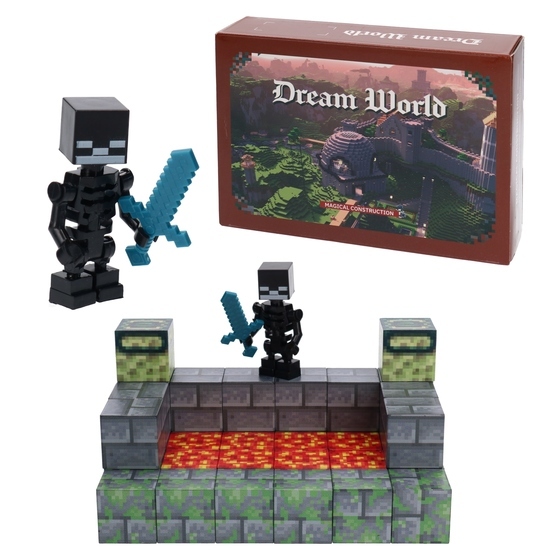 Klocki magnetyczne przestrzenne KOSTKI MAGNETYCZNE 64el Dream World 1